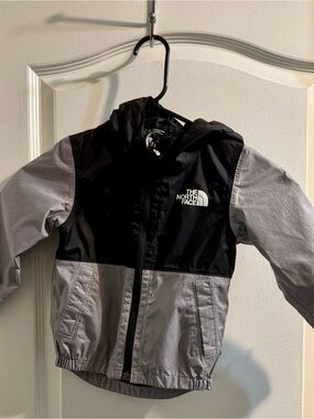The North Face Black and Light Gray Hooded Jacket